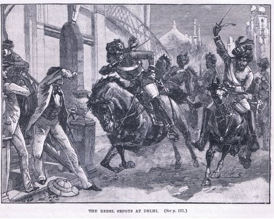 Os rebeldes Sepoys em Delhi 1857 AD de William Heysham Overend