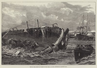 Visita do Príncipe de Gales ao Naufrágio do HMS Eurydice em Sandown Bay de William Heysham Overend
