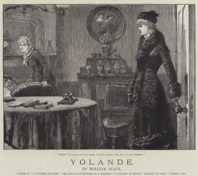 Yolande, de William Black de William Heysham Overend