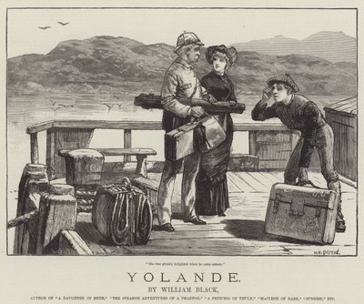 Yolande, de William Black de William Heysham Overend