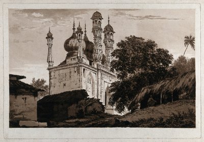 Uma mesquita em Gazipoor( de William Hodges