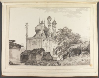 Uma mesquita em Gazipoor [Ghazipur] de William Hodges