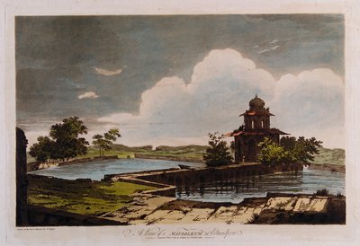 Vista de um Mausoléu em Etmadpoor de William Hodges