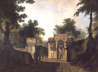 Porta de entrada para uma mesquita em Chunagarh de William Hodges