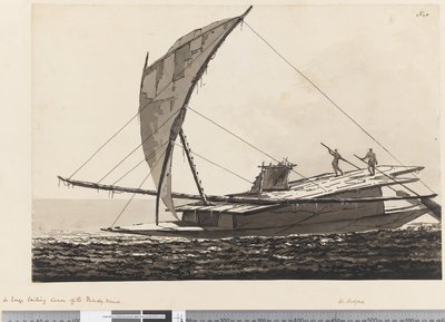 Página 20 Uma grande canoa à vela das Ilhas Friendly de William Hodges