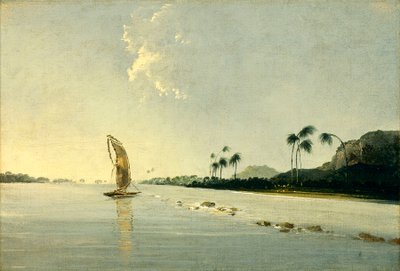 Vista de parte da ilha de Ulietea [Raiatea] de William Hodges