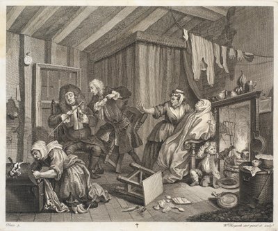 O progresso de uma prostituta de William Hogarth