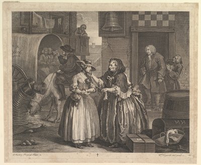 A Harlots Progress, Placa 1, abril de 1732. de William Hogarth