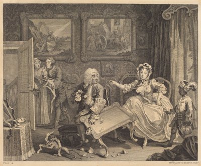 A Evolução de uma Prostituta: pl. 2 de William Hogarth