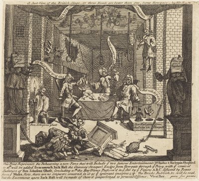 Uma visão justa do palco britânico de William Hogarth