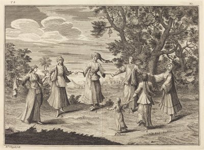 Uma dança nativa de William Hogarth