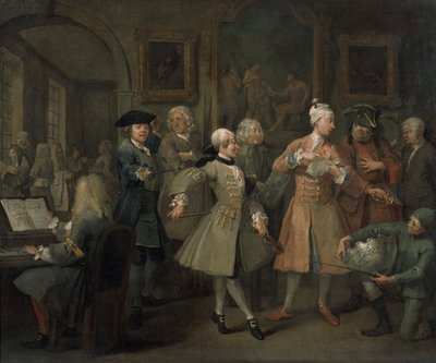 Progresso II de um ancinho: o dique do ancinho, 1733 de William Hogarth