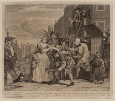 Progresso de um ancinho, placa 4 de William Hogarth