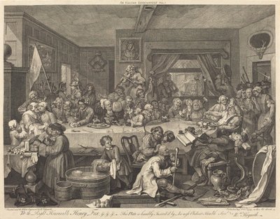 Um entretenimento eleitoral de William Hogarth