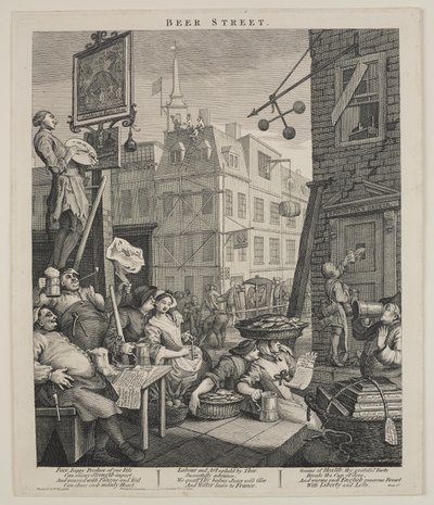 Beer Street de William Hogarth