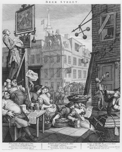 Beer Street de William Hogarth