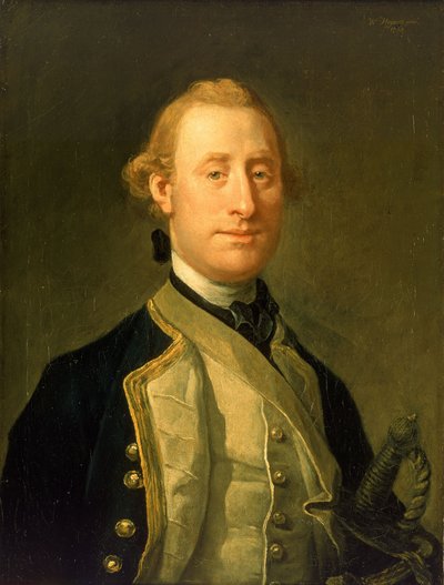 Capitão Sir Alexander Schomberg (1720-1804) de William Hogarth