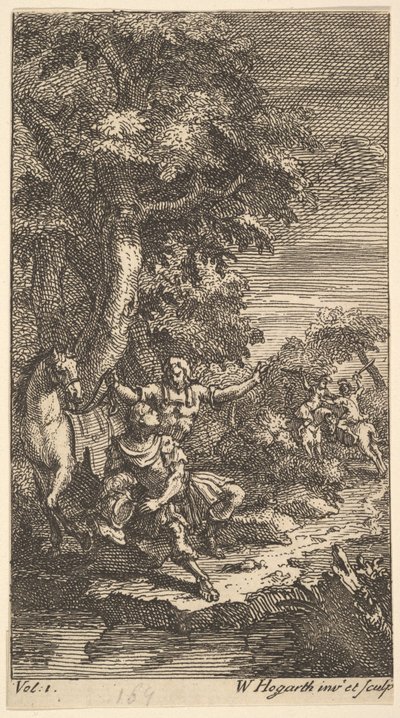 Cassandra, Frontispiece, vol. 1, 1725. de William Hogarth