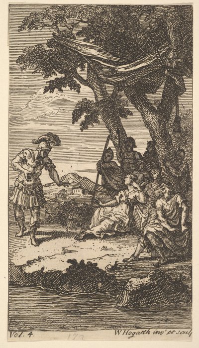 Cassandra, Frontispiece, vol. 4, 1725. de William Hogarth