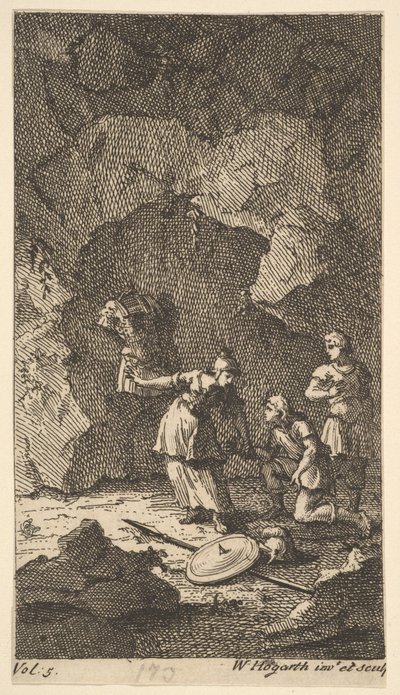 Cassandra, Frontispiece, vol. 5, 1725. de William Hogarth
