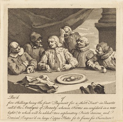 Colombo quebrando o ovo de William Hogarth