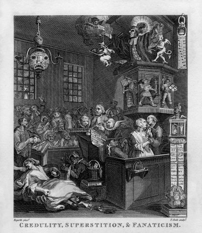 Credulidade, Superstição e Fanatismo por William Hogarth de William Hogarth
