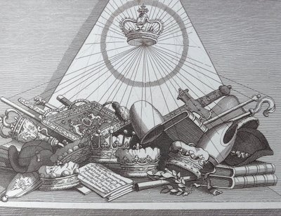 Coroa, Mitres, Maces, Etc de William Hogarth