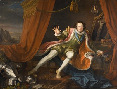 David Garrick como Richard III de William Hogarth
