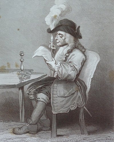 Gravura intitulada "O Político", de William Hogarth de William Hogarth