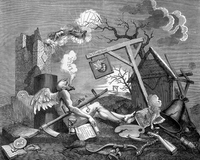 Finis; ou, a peça da cauda - The Bathos de William Hogarth de William Hogarth