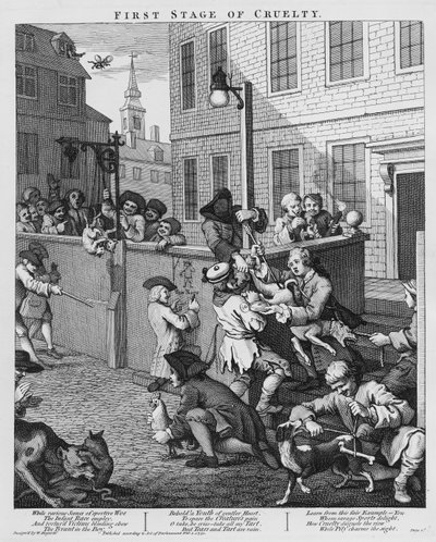 Primeira fase da crueldade de William Hogarth