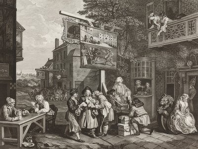 Quatro impressões de uma eleição. Folha 2: Pesquisa de votos. 1757 de William Hogarth