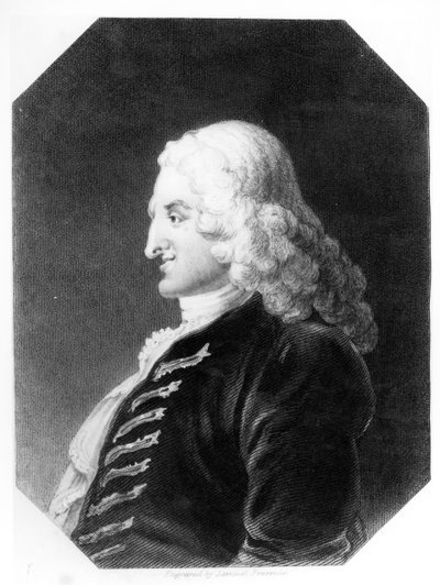Henry Fielding (1707-54), gravado por Samuel Freeman (1773-1857) de William Hogarth