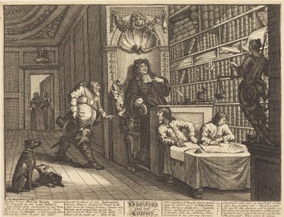 Hudibras e o Advogado de William Hogarth