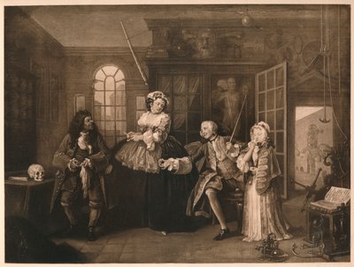 Casamento A-la-Mode: 3. A inspeção, c1743 de William Hogarth