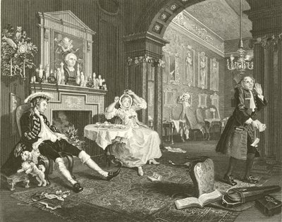 Casamento na moda de William Hogarth