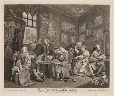 Casamento na moda de William Hogarth