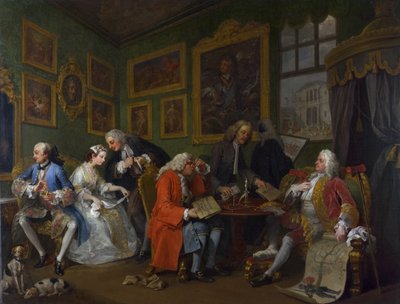 Casamento a la Mode: I - O Casamento, c.1743 de William Hogarth