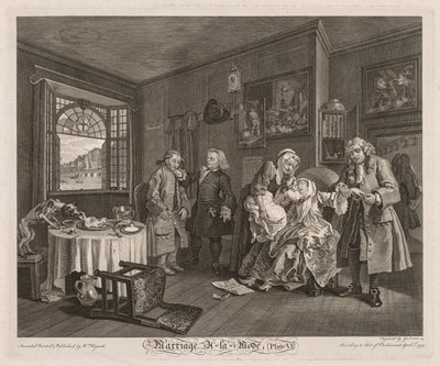 Casamento à moda: a morte da condessa de William Hogarth