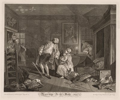 Casamento à la Mode: A Morte do Conde de William Hogarth