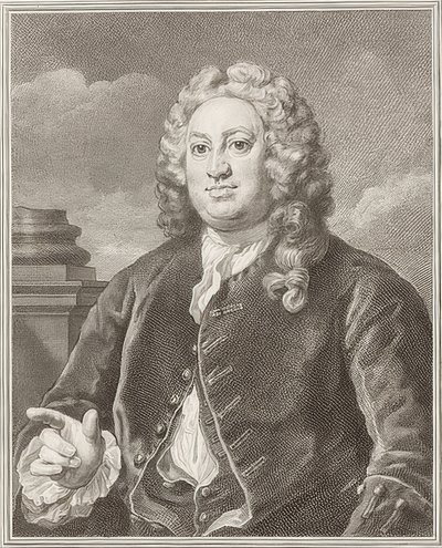 Martin Folkes. 1742 de William Hogarth
