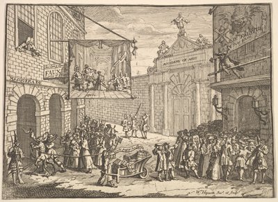 Mascaradas e óperas, 1724. de William Hogarth