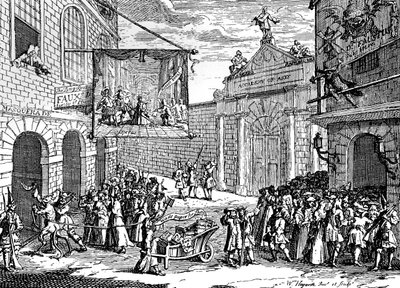 Mascaradas e óperas, 1724. de William Hogarth