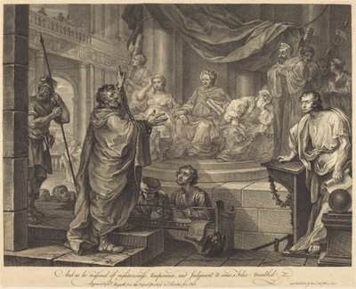 Paulo antes de Félix de William Hogarth