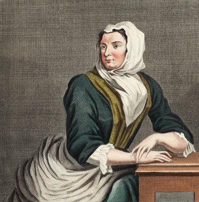 Sarah Malcolm na Prisão de Newgate , ilustração de "Hogarth Restored": The Whole Works of the celebrated William Hogarth, reengravado por Thomas Cook