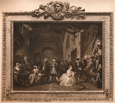 Cena da Ópera dos Mendigos VI, 1731 de William Hogarth