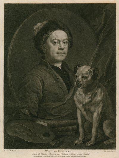 Auto-retrato de William Hogarth de William Hogarth