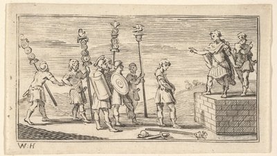 Descarga vergonhosa John Beaver, castigos militares romanos, 1725, depois de 1725. de William Hogarth