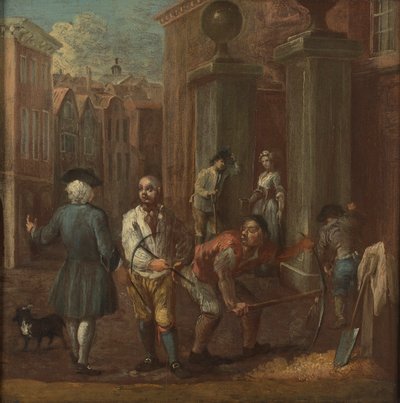 Assinatura para um paviour de William Hogarth