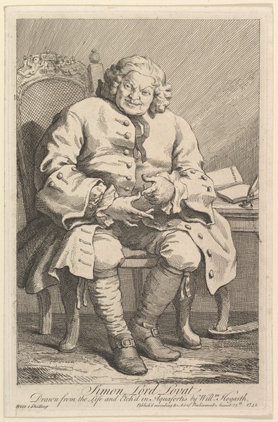 Simon Lord Lovat, 1746. de William Hogarth